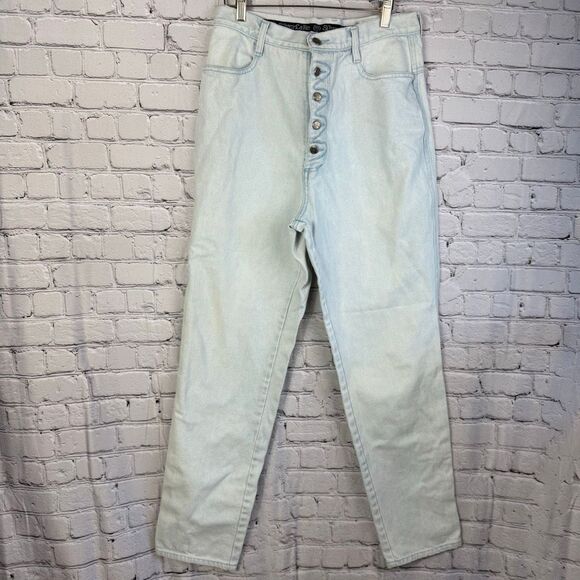 Vintage Wrangler Silverlake Buttonfly High Waisted Light Wash Jeans 15/16 - Picture 1 of 9